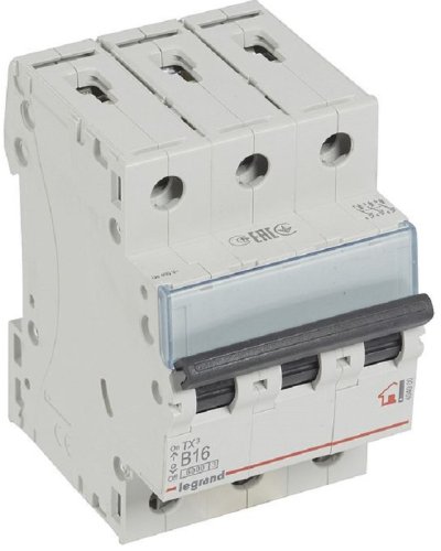Выключатель автоматический Legrand TX3 6000 3п 16А B 6кА картинка
